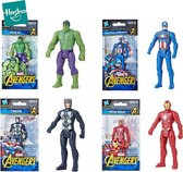 Marvel Avengers Superhelden Set - 4 stuks - Captain America - Iron Man- Hulk - Thor - 7 cmActiefiguur