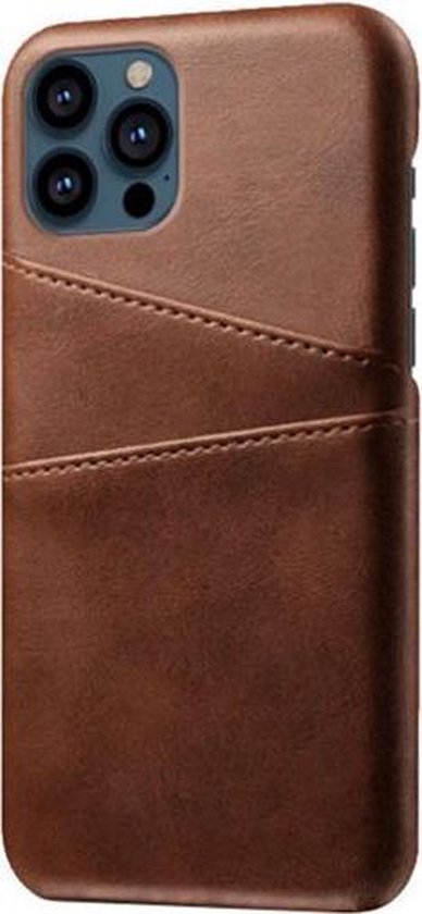 Casecentive Leren Wallet Back case - hoesje - cover - iPhone 13 Pro - bruin