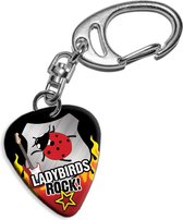 Plectrum sleutelhanger Ladybirds Rock!
