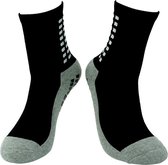 Leeho- Sportsokken- Tennis- voetbal- lopen- Antislip- Sport crew sokken- Zwart