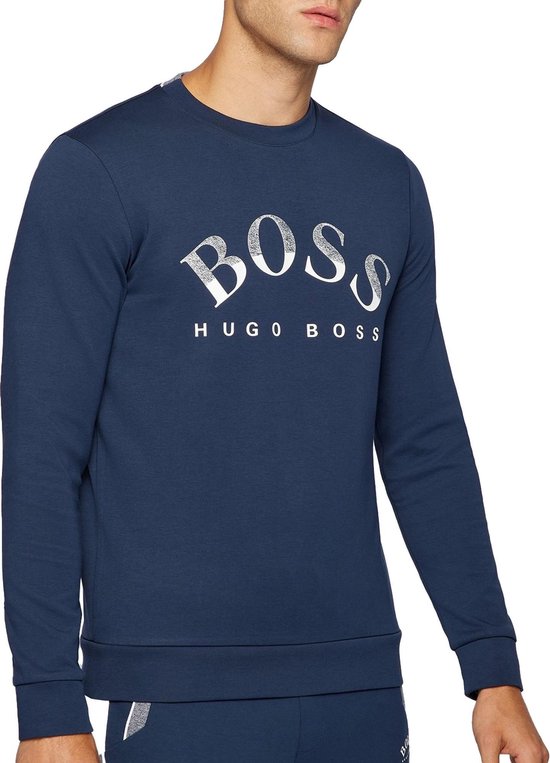 Hugo Boss Salbo 1 Trui - Mannen - Donkerblauw - Wit | bol.com