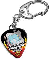 Plectrum sleutelhanger Unicorns Rock!