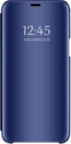 Spiegel Cover - Hoesje - Clear View Case Geschikt voor: Samsung Galaxy S20 FE 5G - Blauw