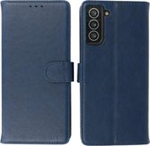 Hoesje Geschikt voor Samsung Galaxy S21 Plus - Book Case Telefoonhoesje - Kaarthouder Portemonnee Hoesje - Wallet Case - Navy