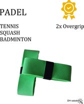 Overgrip - Padelgrip - Padelracket - Racketaccessoires - Tennis - Groen (2 stuks)