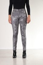 New Star Maine grijs foil print broek L31 - 36