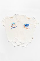 KATIA & BONY New Space 2 Pack Rompers ORGANIC KATOEN 9-12 maanden