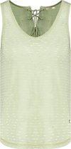 DEELUXE Tanktop met vetersluiting aan de achterkant CINDYLA Light Khaki