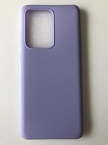 Siliconen back cover case - Geschikt voor Samsung Galaxy S20 Ultra - TPU hoesje Lila (Violet)