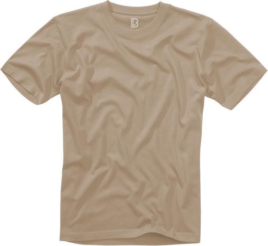 Brandit - Basic Heren T-shirt - S - Beige