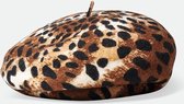 BRIXTON AUDREY BERET LEOPARD Maat M