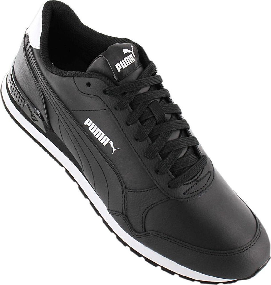Puma ST Runner v2 Full L Sneakers - Maat 42 - Unisex - zwart/wit | bol