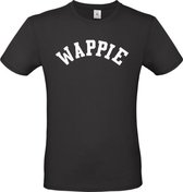 Wappie shirt Zwart maat S