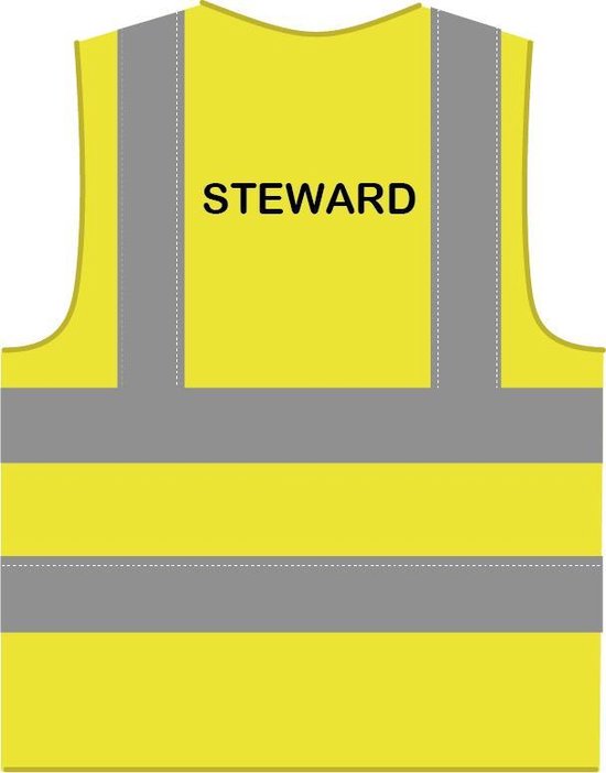 Steward hesje RWS geel