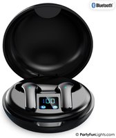PartyFunLights - Bluetooth Draadloze Oordopjes - true wireless - met oplaadcase - zwart