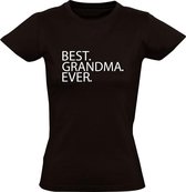 BEST GRANDMA EVER | Dames T-shirt | Zwart | Tekst | Altijd | Liefste | Grootouders | Moederdag | Mama | Oma | Vrouwendag | Sarah | Familie | Grappig | Cadeau