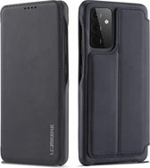 Luxe Telefoonhoesje voor Samsung Galaxy A52 | Hoogwaardig Leren Bookcase | Luxe Uitstraling | Flip Case | Portemonnee | Zwart