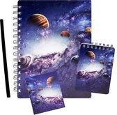 Haza Original Notitie-set Space Junior Papier Blauw 4-delig