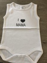 WDLS- Baby-Romper-i love mama-maat 86/92 -bedrukt rompertje