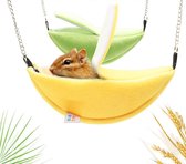 Hamster hangmat banaan - Premium Hamster Huisje - Knaagdier Huisje - Hamster Bed - Dierenaccessoire