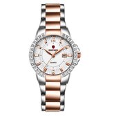 Dames Horloges Voor Vrouwen Top Luxe Kalender Mode Kristallen Rhinestone 826