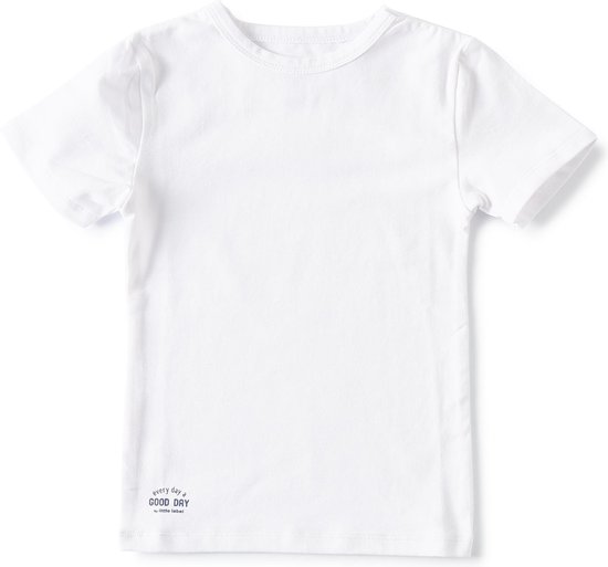 Little Label T-shirt Garçons Wit - 3 pièces - Ensemble économique - Taille 110-116 - Katoen BIO doux