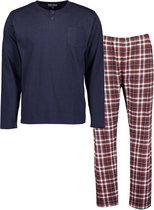 Blue Seven Pyjama navy/rood ruit - maat L