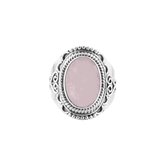 Jewelryz | Tiaret | Dames Ring | 925 zilver met edelsteen rozenkwarts