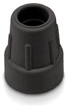 Dop wandelstok 19 mm Zwart - 2 stuks