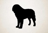 Silhouette hond - St Bernard - L - 77x75cm - Zwart - wanddecoratie