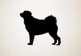 Silhouette hond - Wetterhoun - S - 45x54cm - Zwart - wanddecoratie