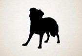 Silhouette hond - Border Collie - XS - 28x25cm - Zwart - wanddecoratie