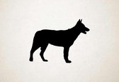 Silhouette hond - Northern Inuit Dog - S - 44x60cm - Zwart - wanddecoratie