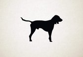 Silhouette hond - Berner Laufhund - Berner Laufhund - S - 38x60cm - Zwart - wanddecoratie