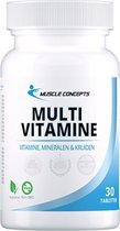 Multivitaminen 30 tabletten | Muscle Concepts - Alle essentiële vitamines