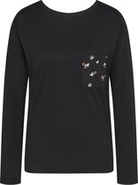 Triumph Mix & Match LSL TOP 02 Vrouwen Pyjamashirt - BLACK - Maat 40