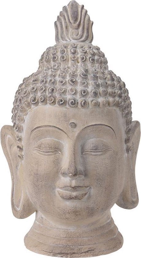 Tête de Bouddha - Statue de jardin - crème - 74,5cm