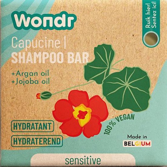 WONDR Shampoo bar Flower Power Gevoelige hoofdhuid