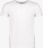 Unsigned heren T-shirt wit ronde hals - Maat M