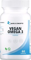 Omega 3 vegan | Muscle Concepts - algenolie capsules - 60 capsules