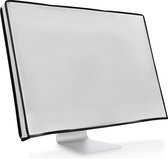 kwmobile hoes voor 20-22" Monitor - Beschermhoes voor PC-monitor in wit - Beeldscherm cover