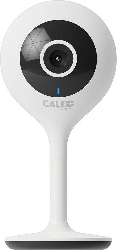 Calex Slimme Bewakingscamera voor Binnen - Wifi IP Camera - Beveiligingscamera met Nachtzicht en 2-Weg Audio - Indoor - 1080p (Full HD) - Wit - Calex