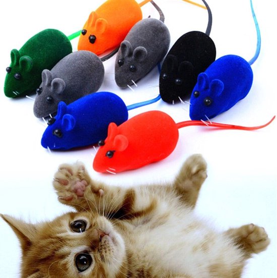 Mini Muisjes - 2 Stuks - Katten Speelgoed Muizen Mini Mouses - Kitten Toys -... | bol.com