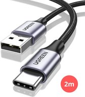 Ugreen USB-C Data- en Laadkabel - Snellader Kabel 3A - Type C naar USB-A - 2 meter - Spacegrey