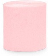 Crepe papier streamer licht roze 4x 10 meter rol