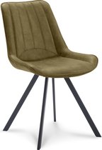 Icon Living - Eetkamerstoel Leeds -Mosgroen - set van 2