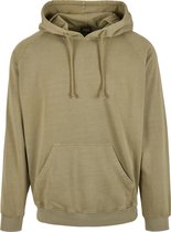 Heren Hoody - Hoodie - Overdyed Hoody kaki