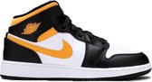 Nike Air Jordan 1 Mid (GS), White/Pollen-Black, 554725-177, EUR 38.5