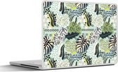 Laptop sticker - 11.6 inch - Planten - Vormen - Jungle - Patronen - 30x21cm - Laptopstickers - Laptop skin - Cover