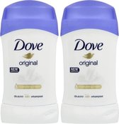 Dove Original Deodorant Vrouw - Anti Transpirant Deodorant Stick met 0% Alcohol en 48 Uur Zweetbescherming - Bestverkochte Deo - 2 Stuks